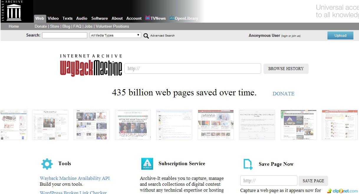 Архив веб сайтов – масштабный проект Глобальной Сети